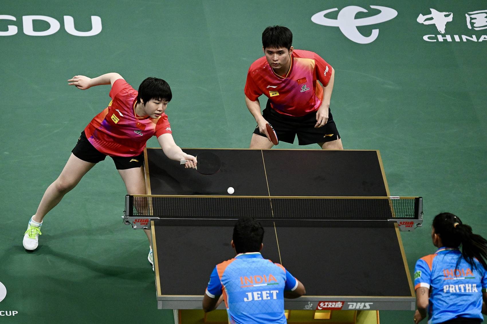 两连胜！混团世界杯国乒8-0印度 王艺迪出战孙颖莎仍休息