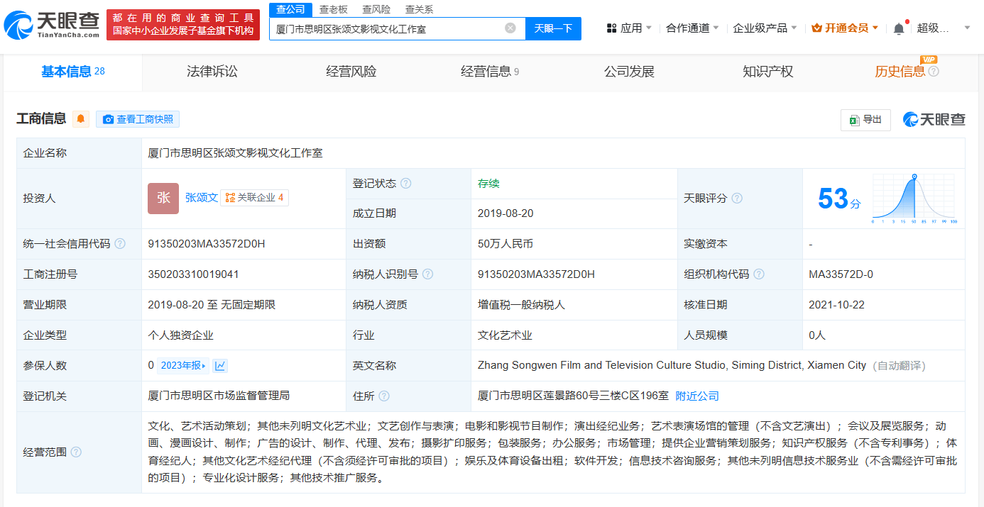 张颂文慈善人设被质疑 揭秘其商业版图
